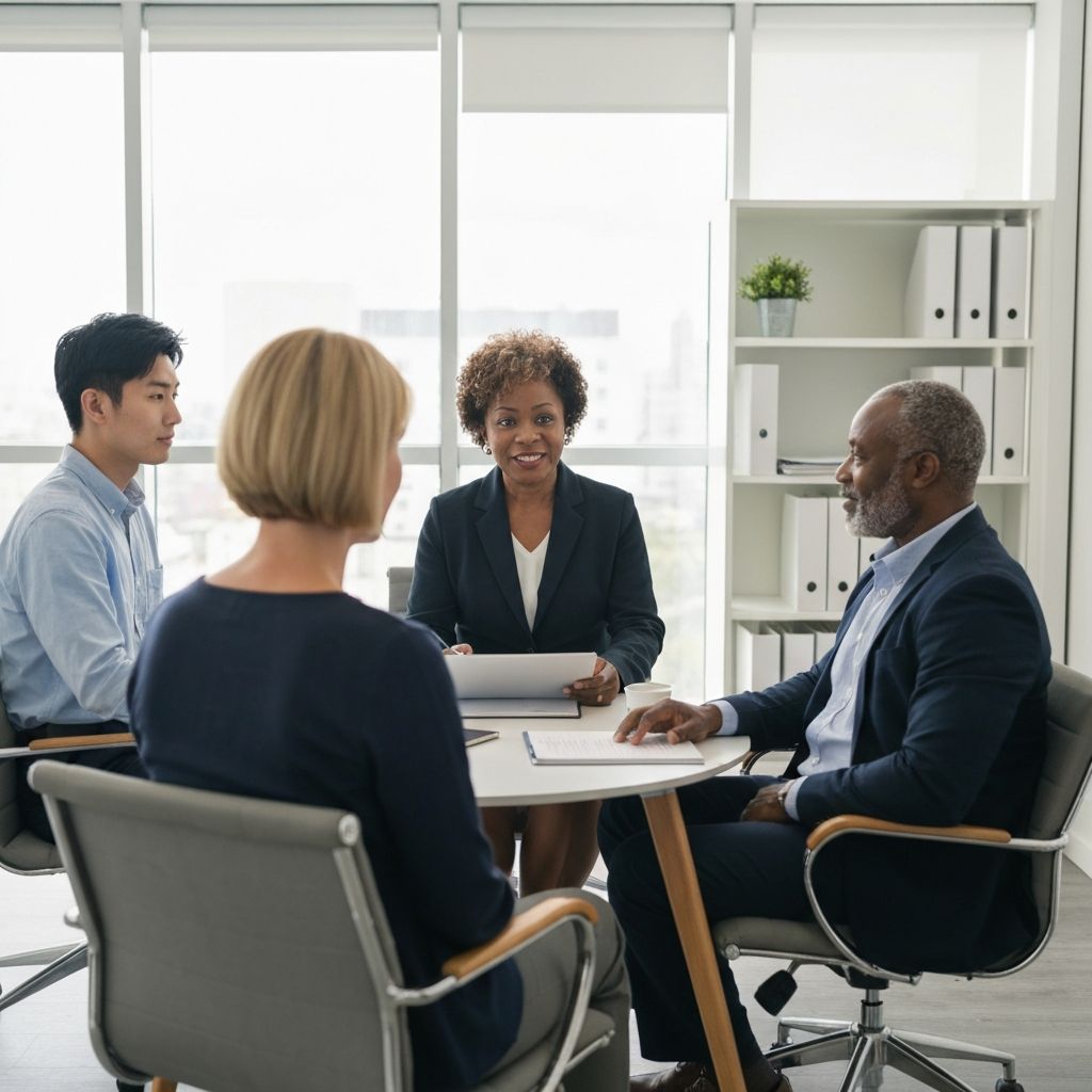 Profesjonalne doradztwo kariery - ekspert konsultuje z klientem